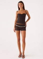 Coma Belt Low Rise Shorts