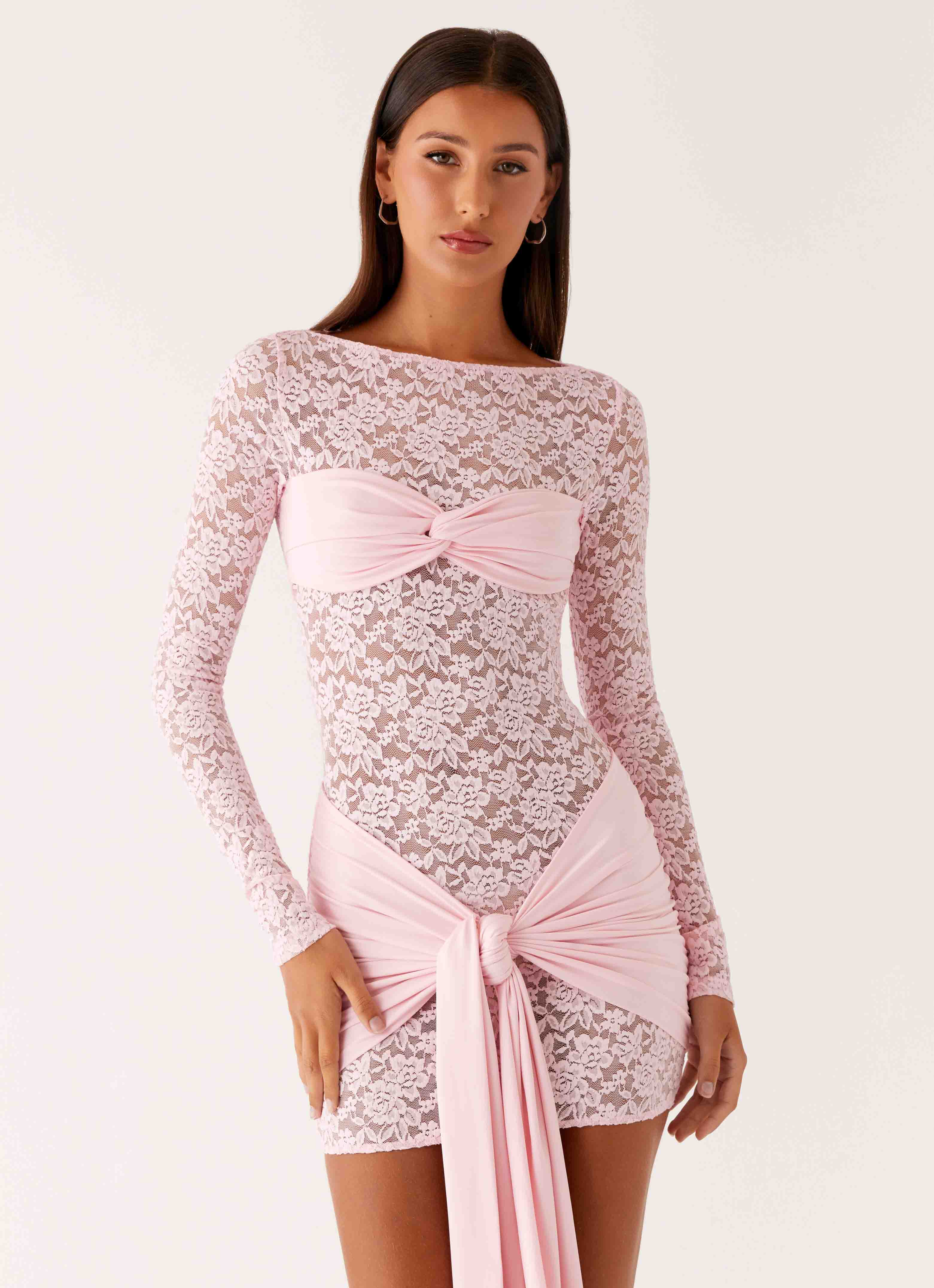 Consie Long Sleeve Mini Dress