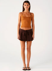 Dalia Dusk Pleated Mini Skirt