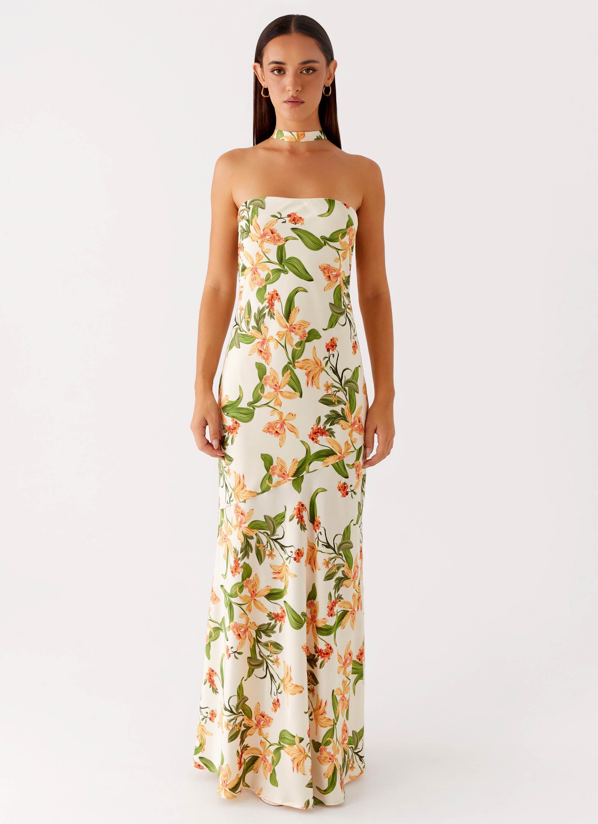 Damali Satin Maxi Dress