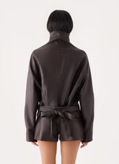 Deliana Oversized PU Jacket