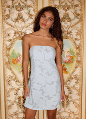 Della Lace Strapless Mini Dress