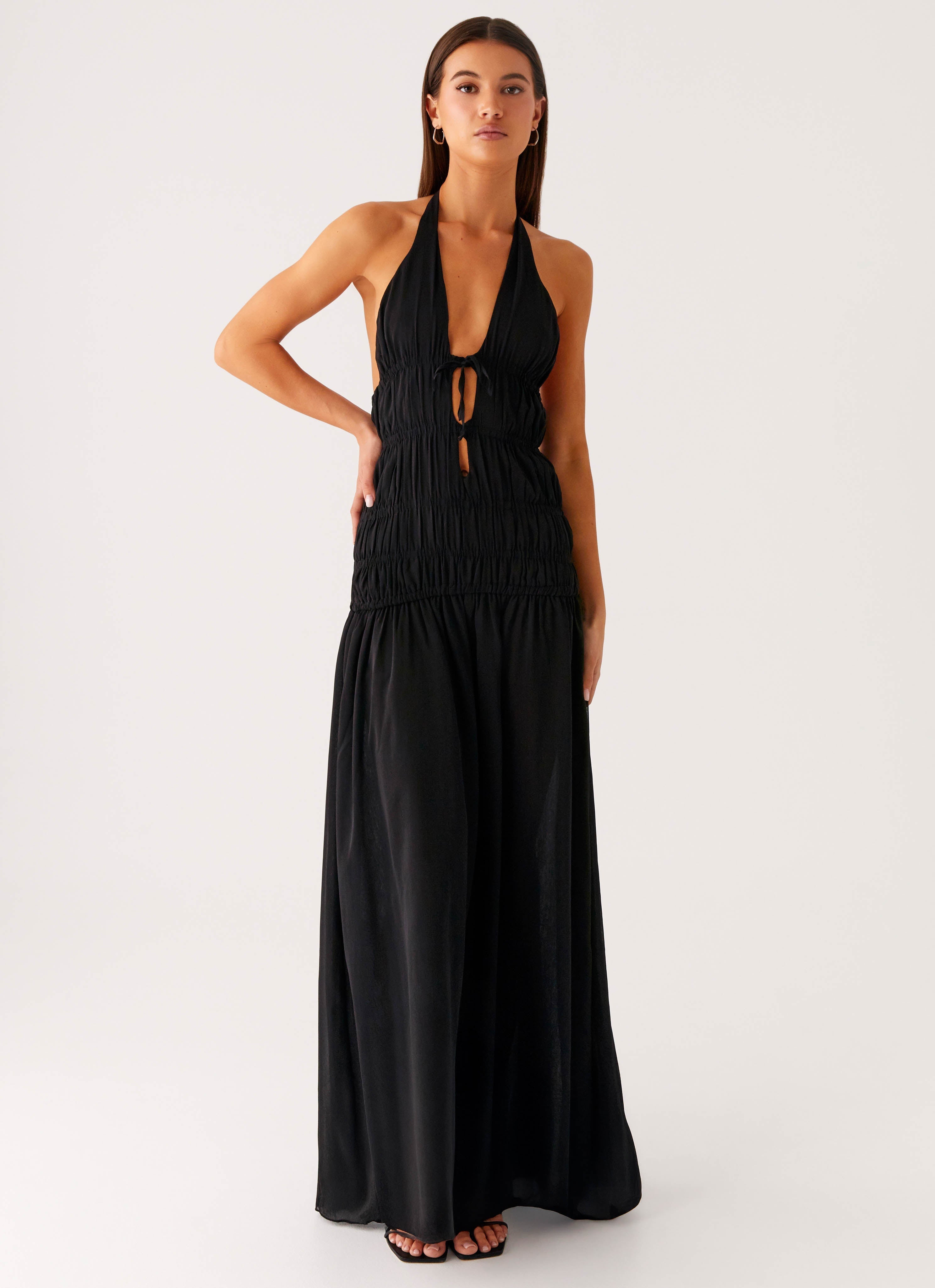 Dione Halter Maxi Dress