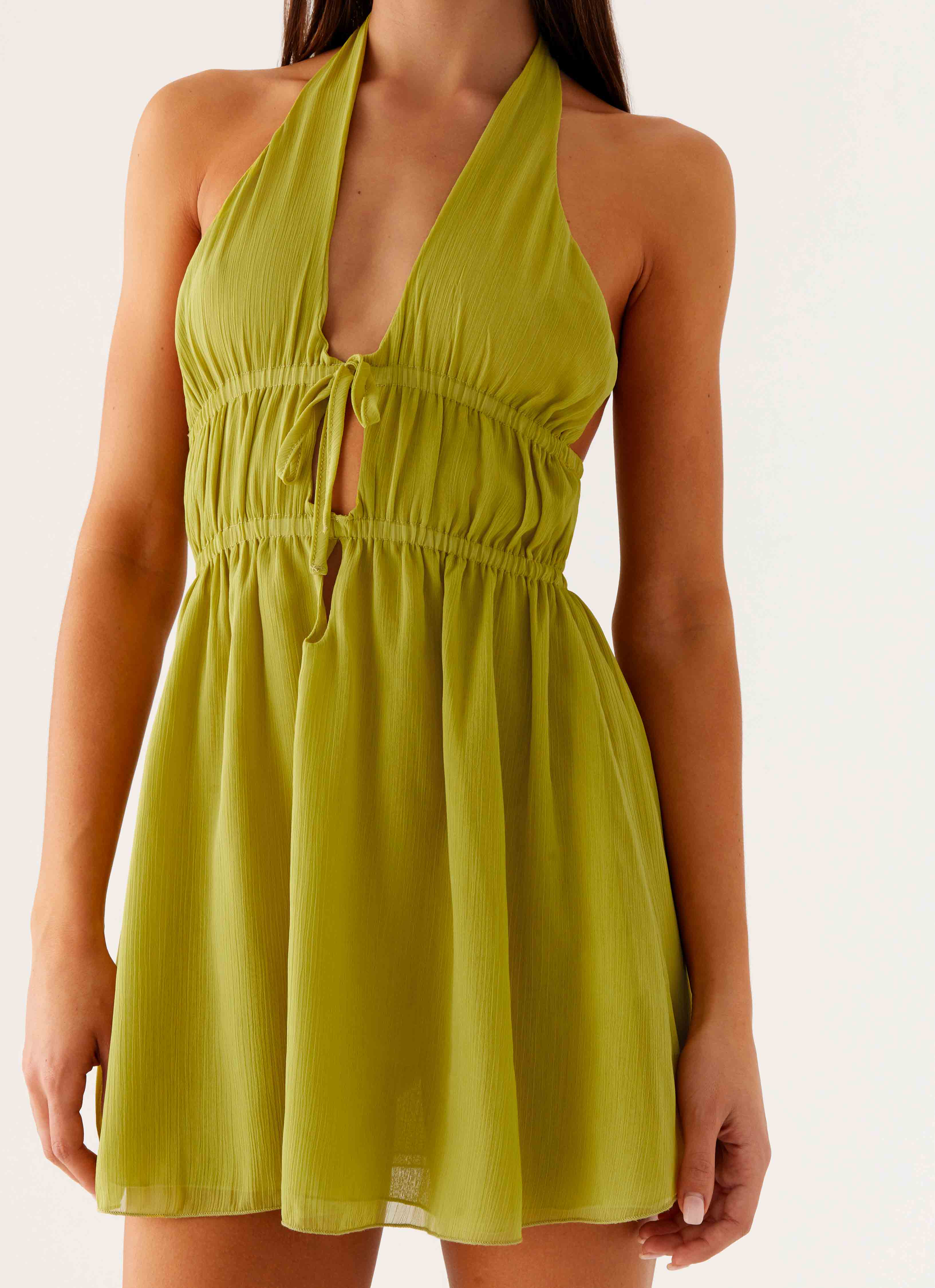 Dione Halter Mini Dress
