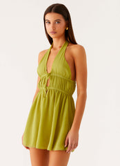 Dione Halter Mini Dress