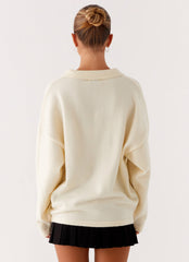 Dorian Button Knit Sweater