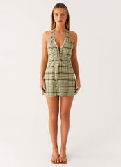 Dunia Halter Mini Dress
