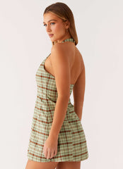 Dunia Halter Mini Dress