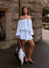 Eira Balloon Sleeve Mini Dress