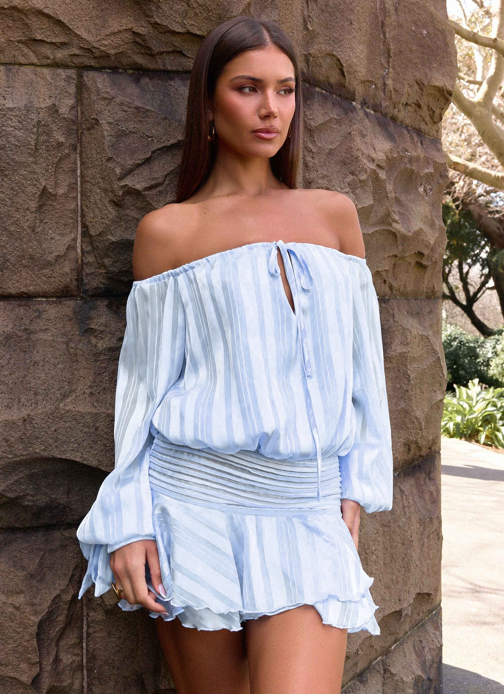 Eira Balloon Sleeve Mini Dress