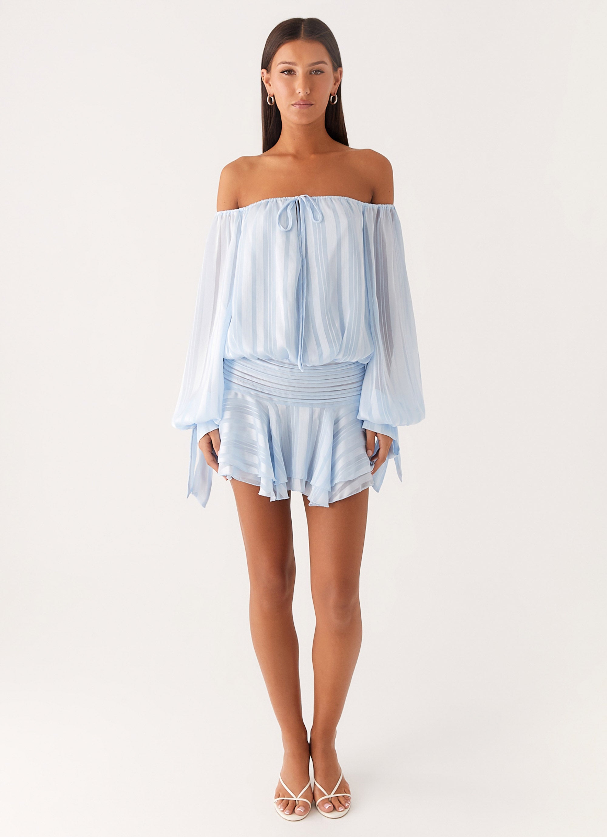 Eira Balloon Sleeve Mini Dress