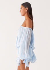Eira Balloon Sleeve Mini Dress