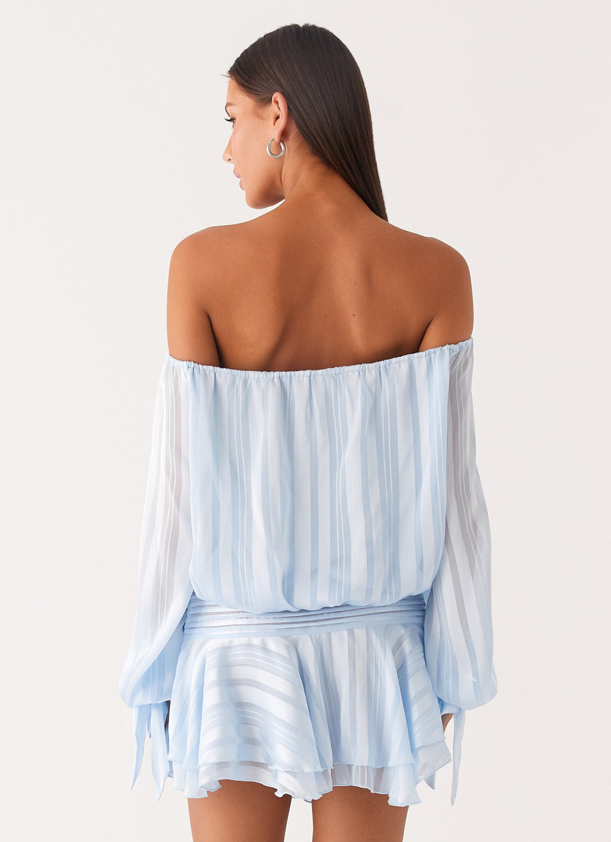 Eira Balloon Sleeve Mini Dress