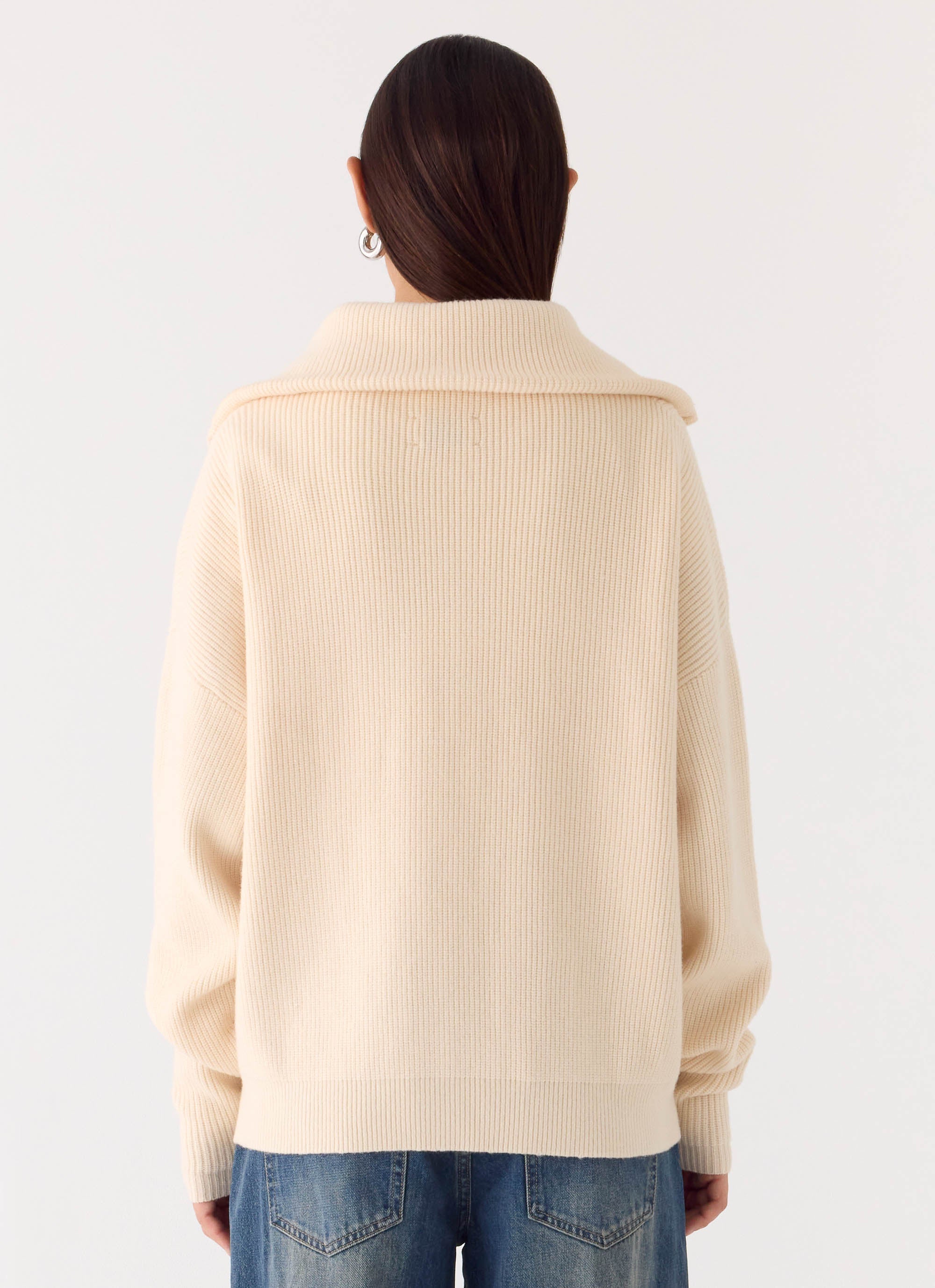 Eirena Quarter Zip Knit Sweater