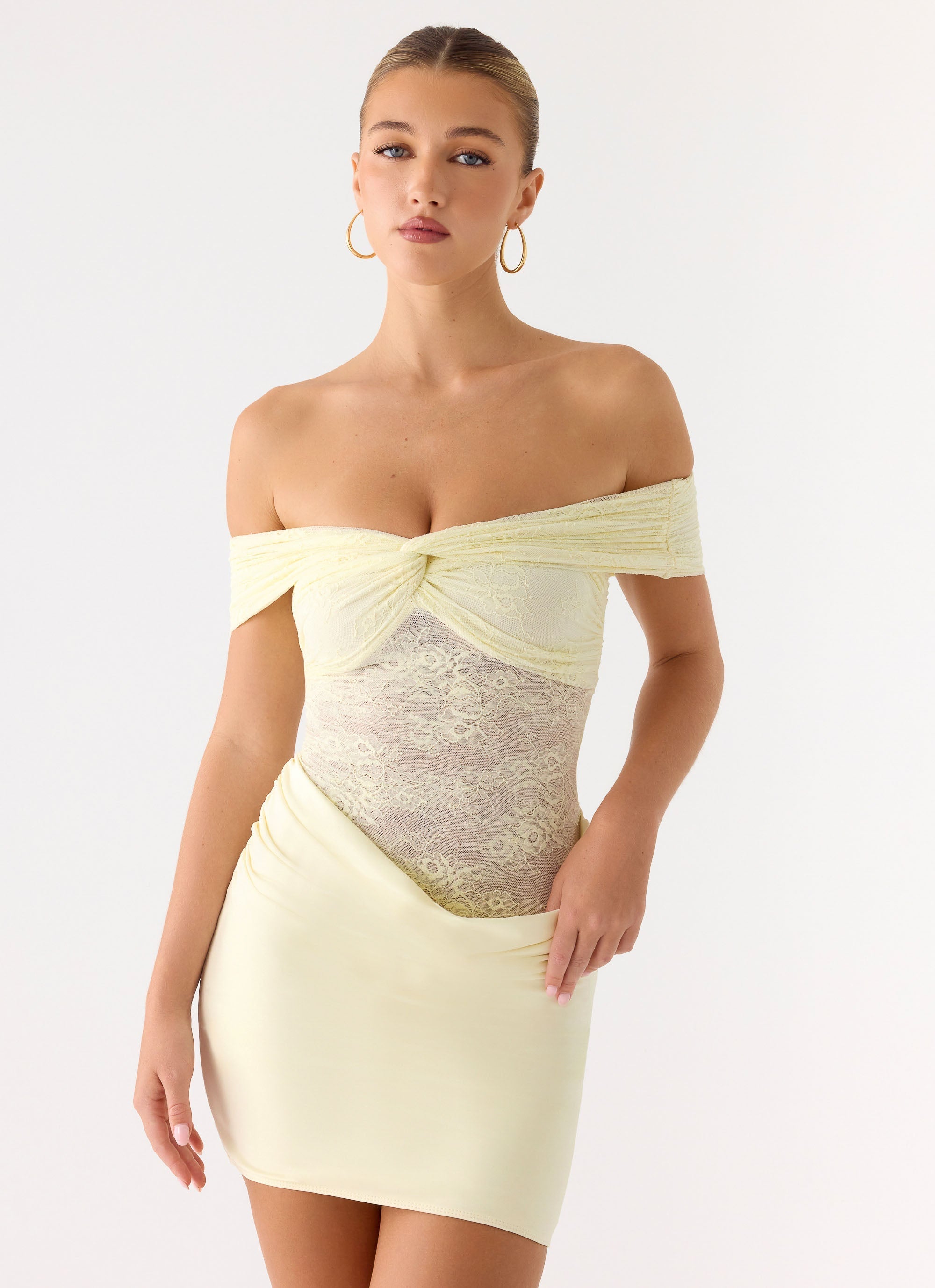 Either Way Off Shoulder Mini Dress