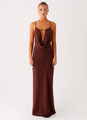 Elation Cowl Neck Maxi Dress