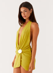 Eleanora Plunge Mini Dress