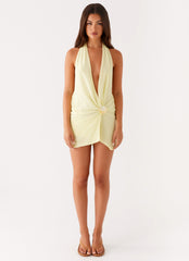 Eleanora Plunge Mini Dress