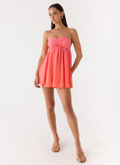 Elevare Strapless Mini Dress