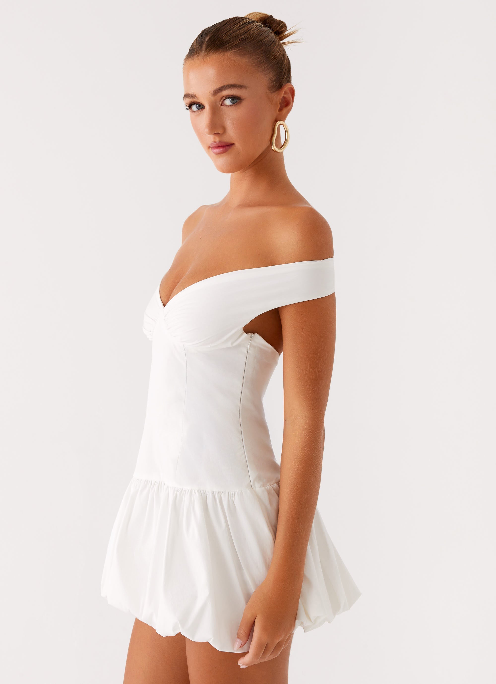 Endless Romance Off Shoulder Mini Dress