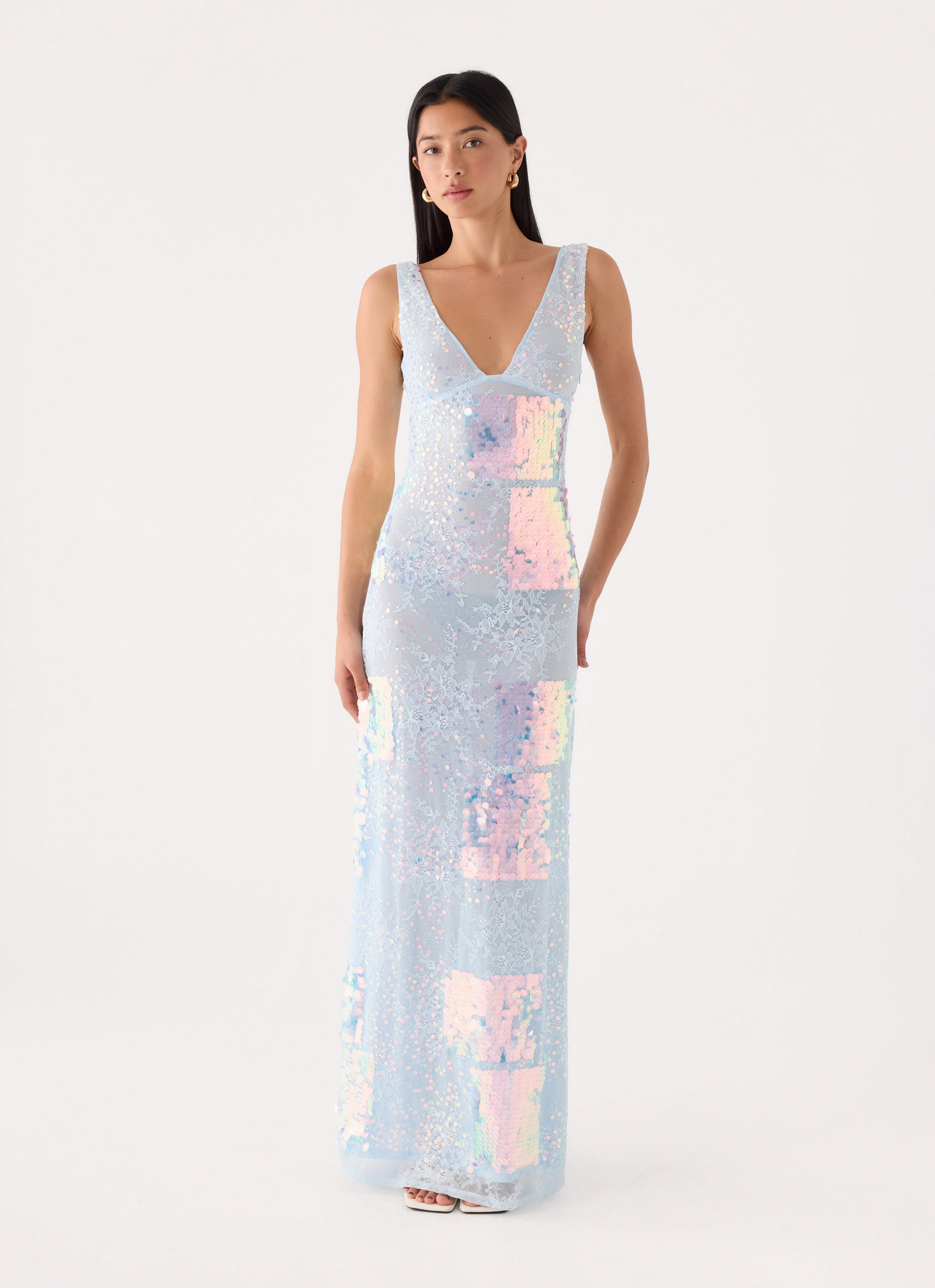 Erinah Sequin Maxi Dress