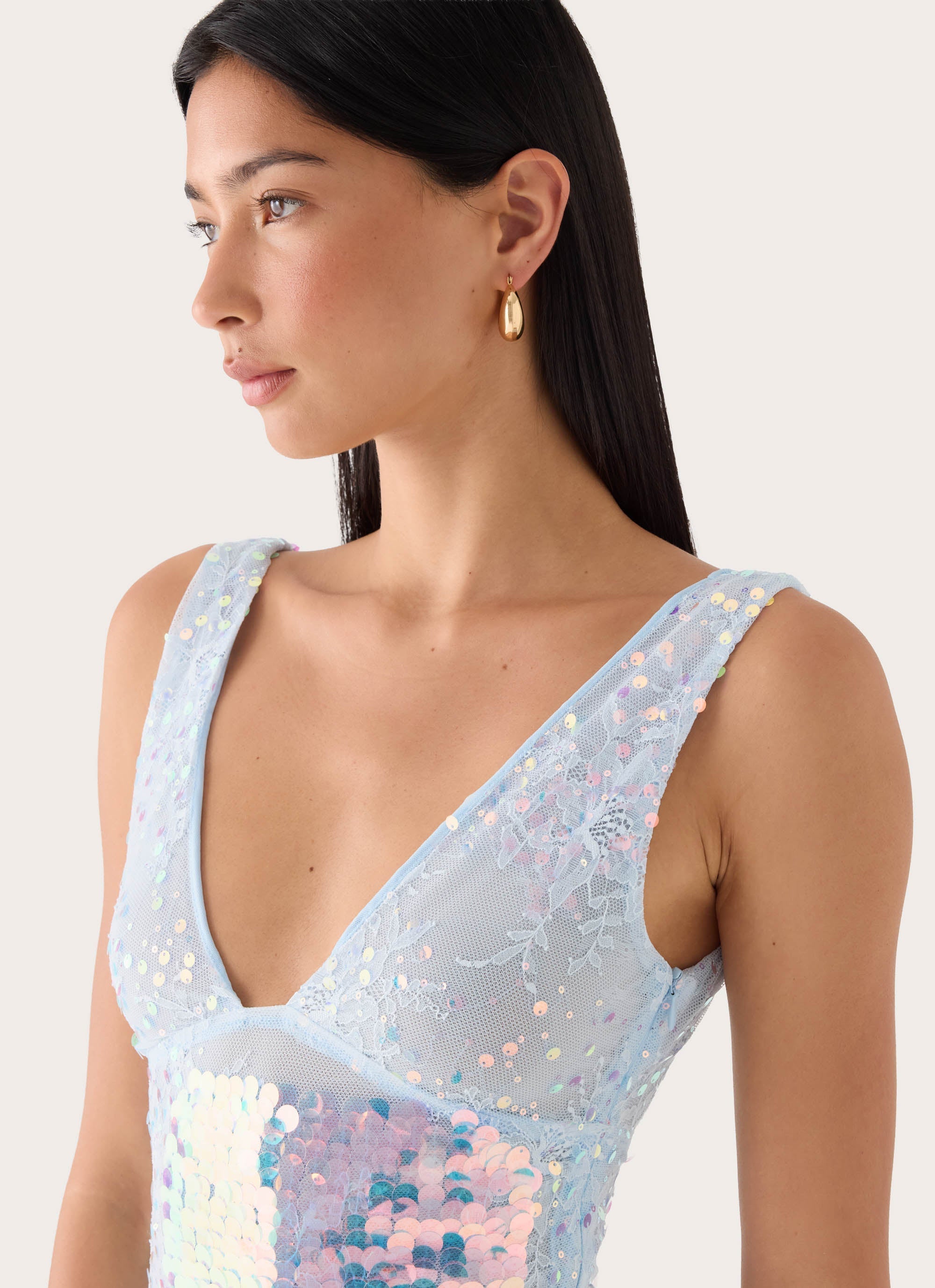 Erinah Sequin Maxi Dress