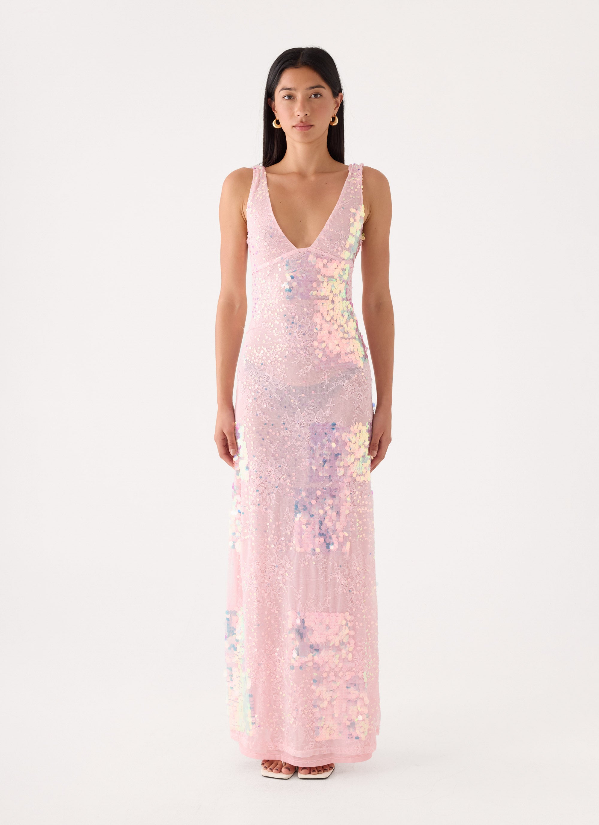 Erinah Sequin Maxi Dress