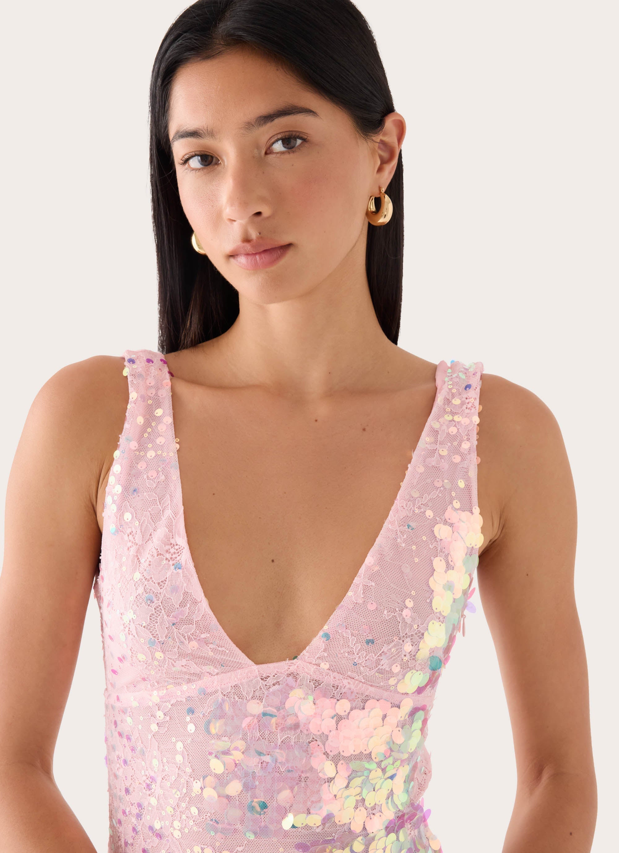 Erinah Sequin Maxi Dress