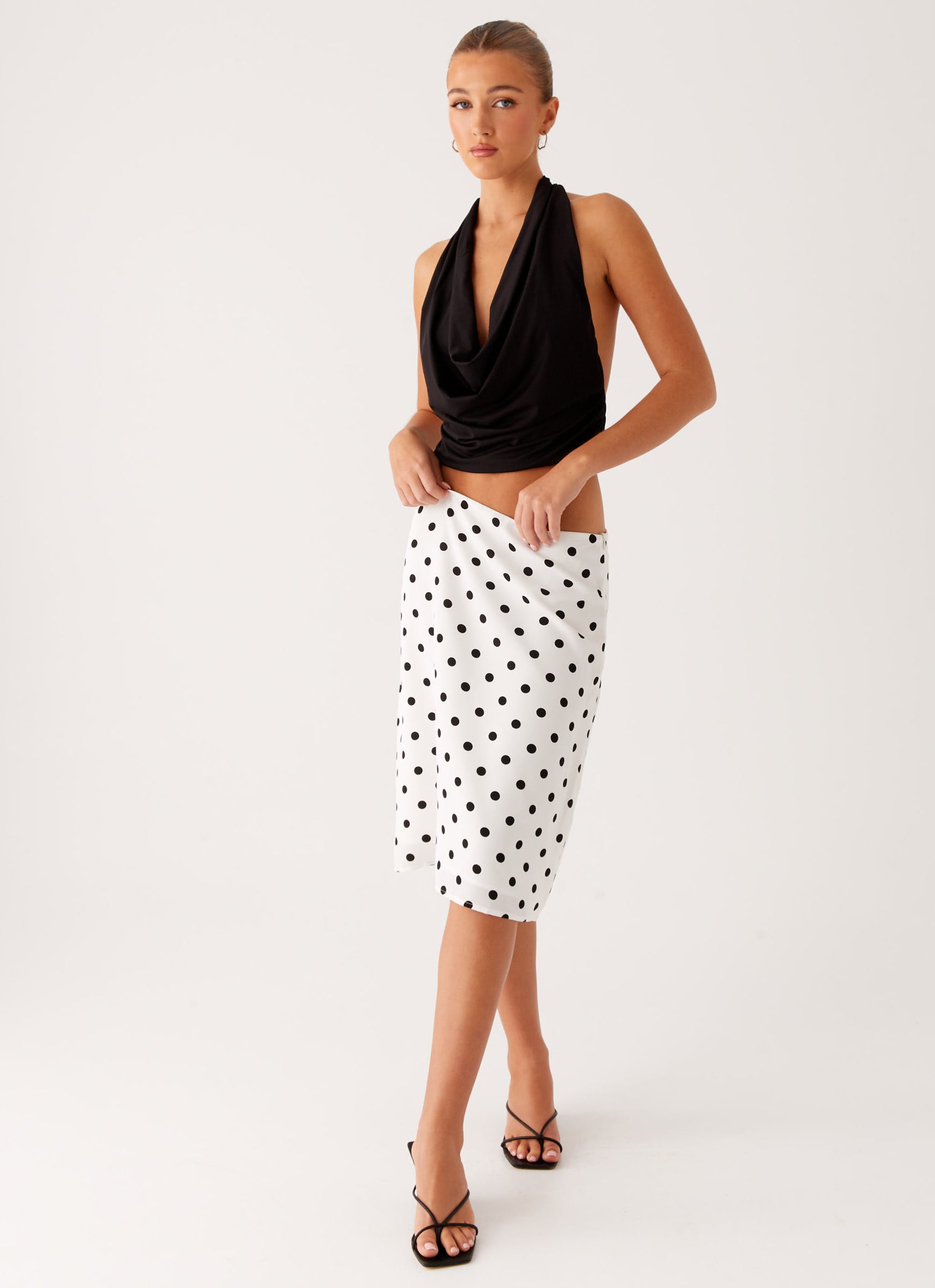 Evoke Chiffon Midi Skirt