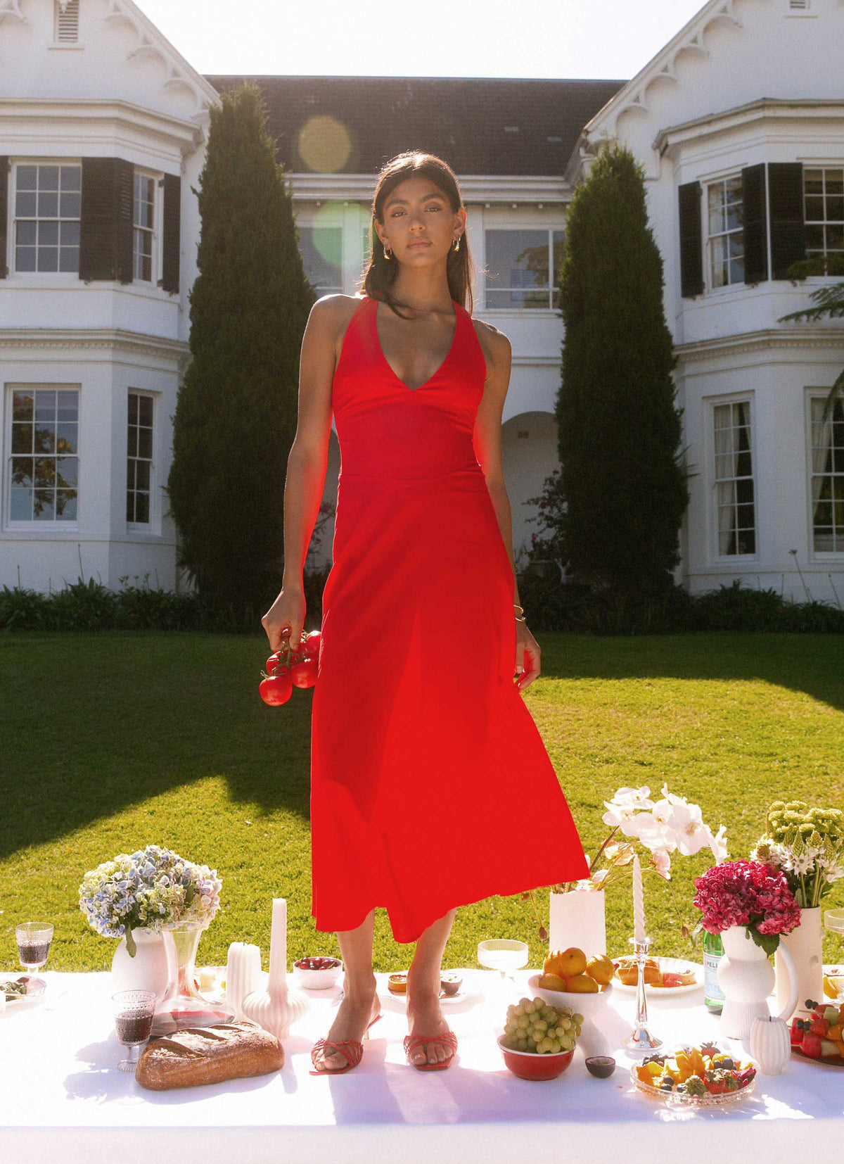 Falling For You Midi Dress