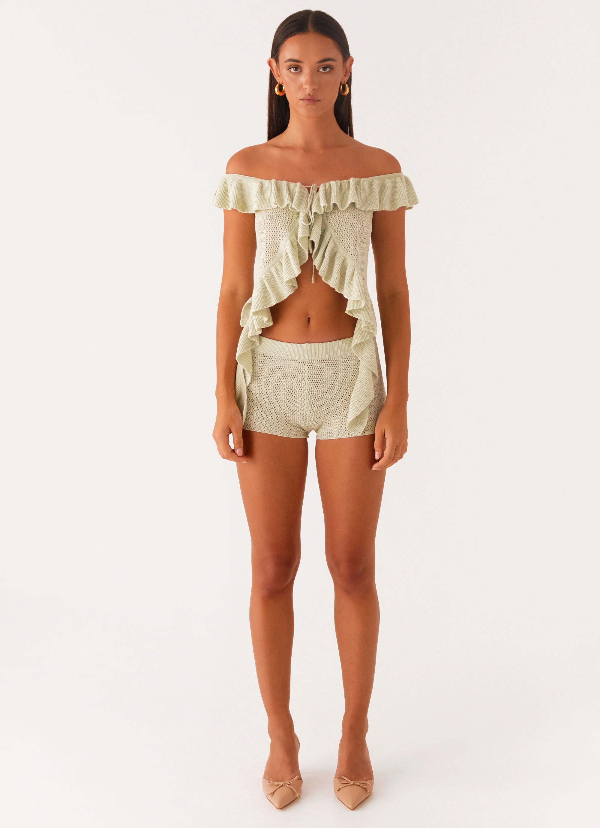 Fantasise Knit Mini Shorts