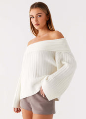 Federica Off Shoulder Knit