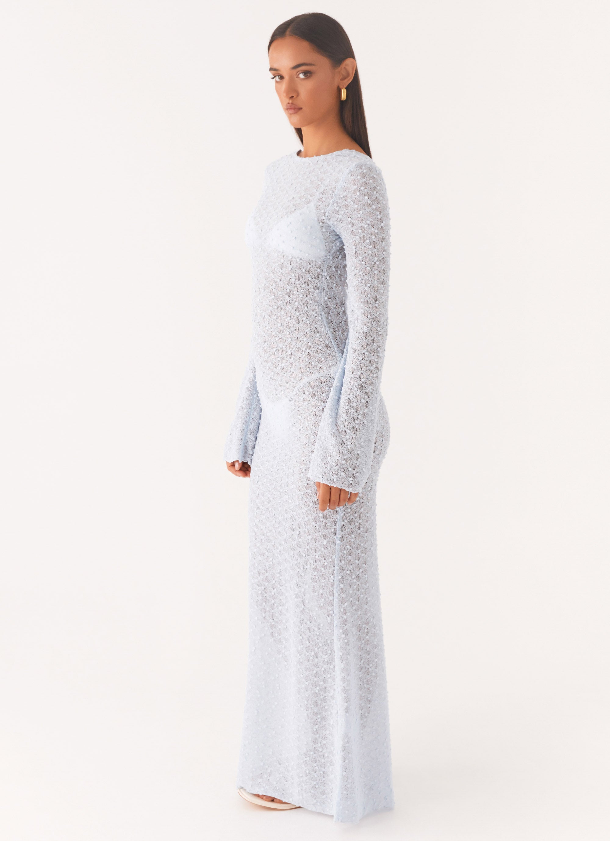 Flirty Knitted Maxi Dress