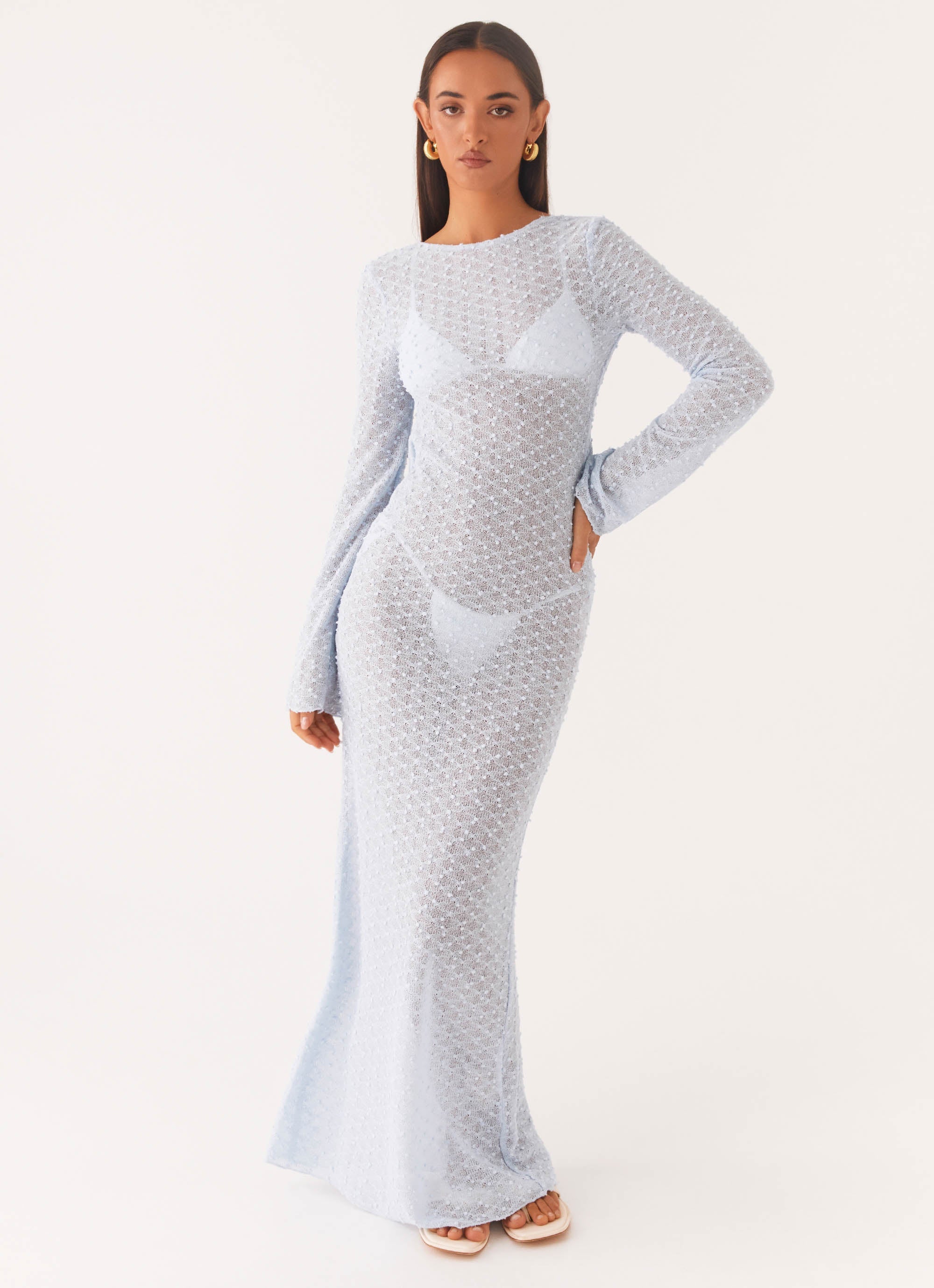 Flirty Knitted Maxi Dress