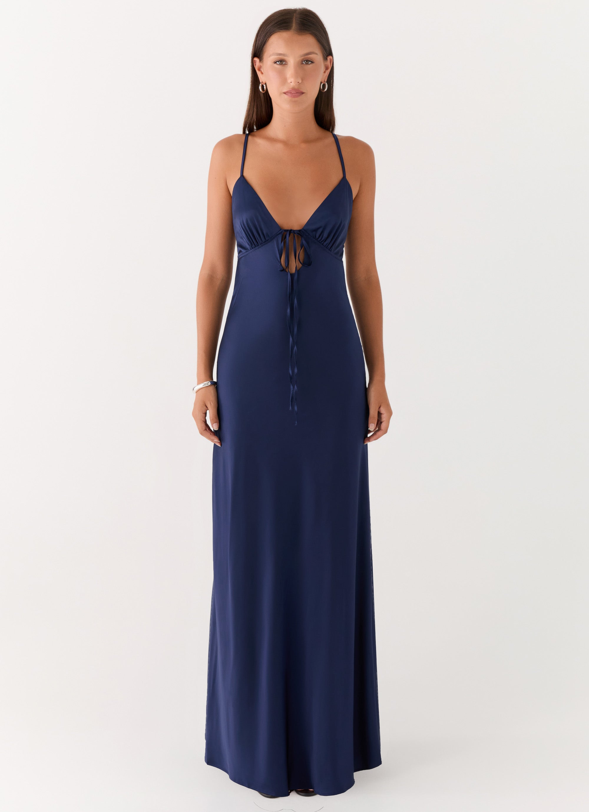 Flora Satin Maxi Dress