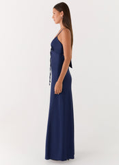 Flora Satin Maxi Dress