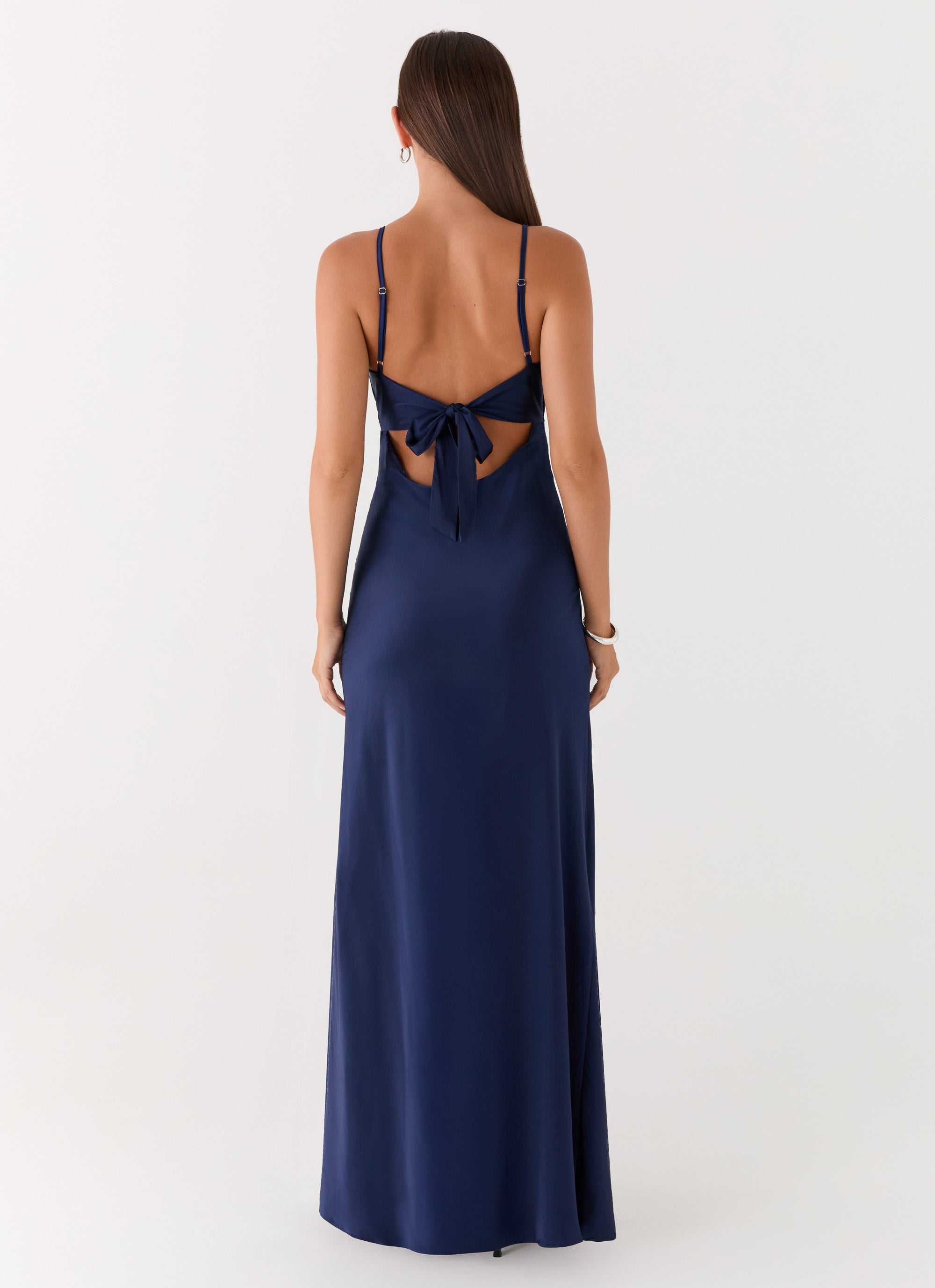 Flora Satin Maxi Dress