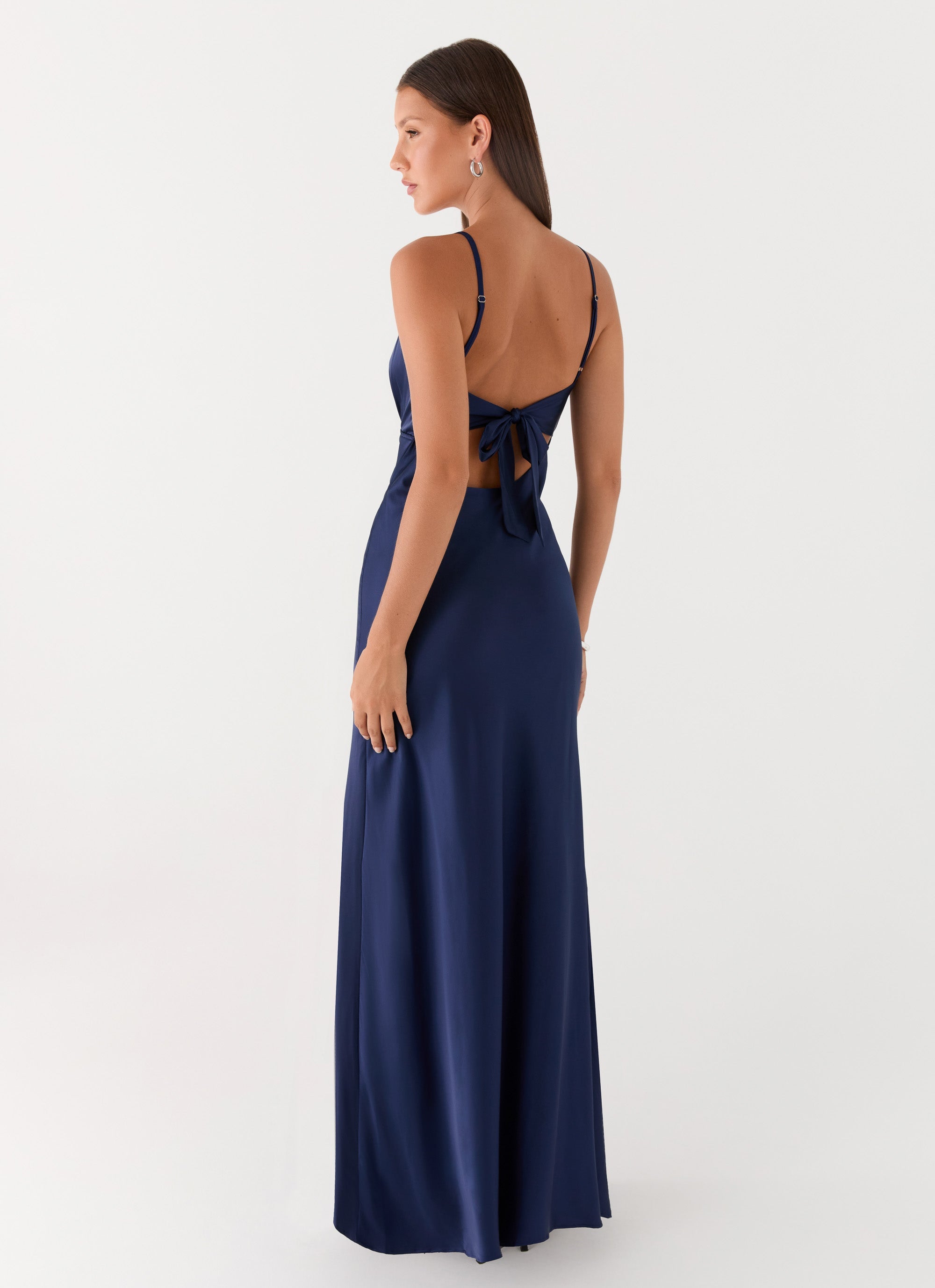 Flora Satin Maxi Dress
