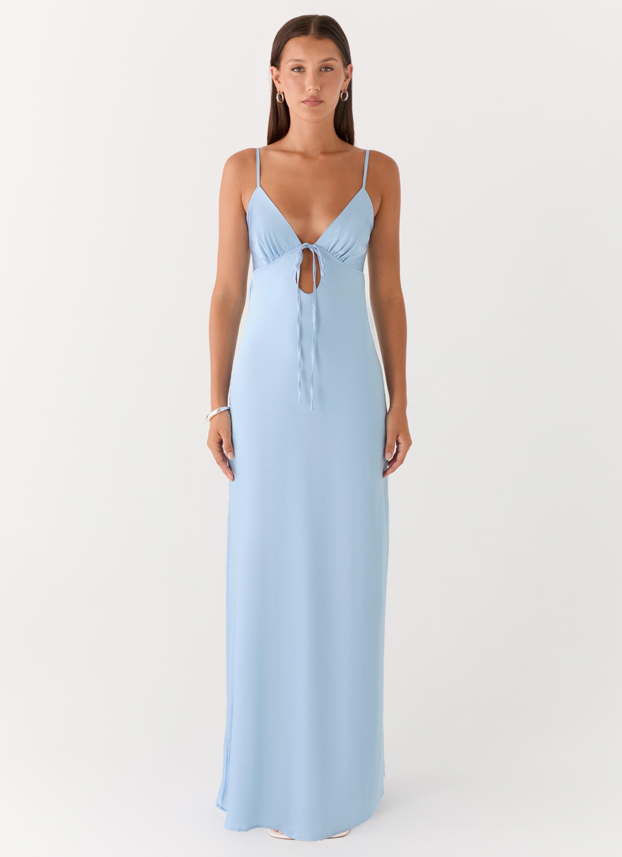 Flora Satin Maxi Dress