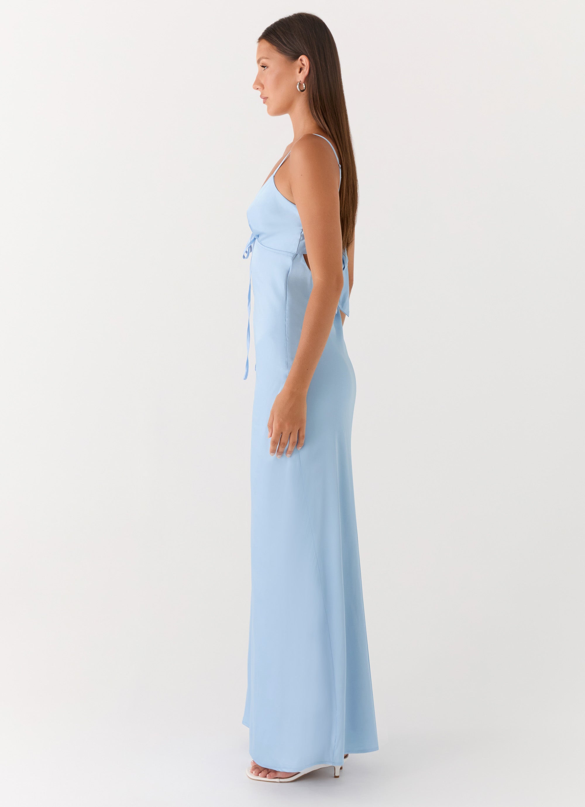 Flora Satin Maxi Dress