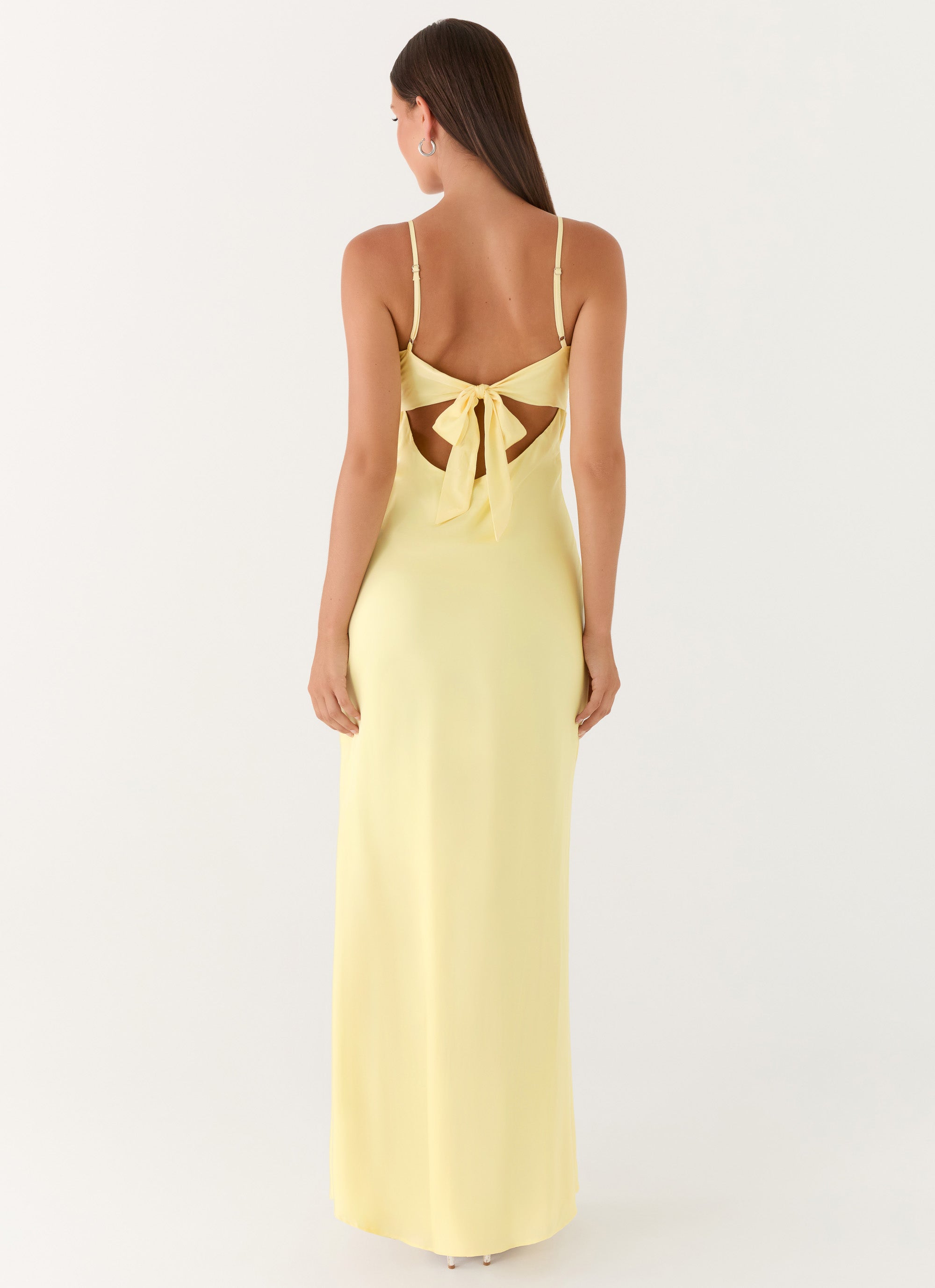 Flora Satin Maxi Dress