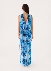 Florae Scarf Maxi Dress