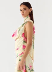 Get Me Halter Backless Top
