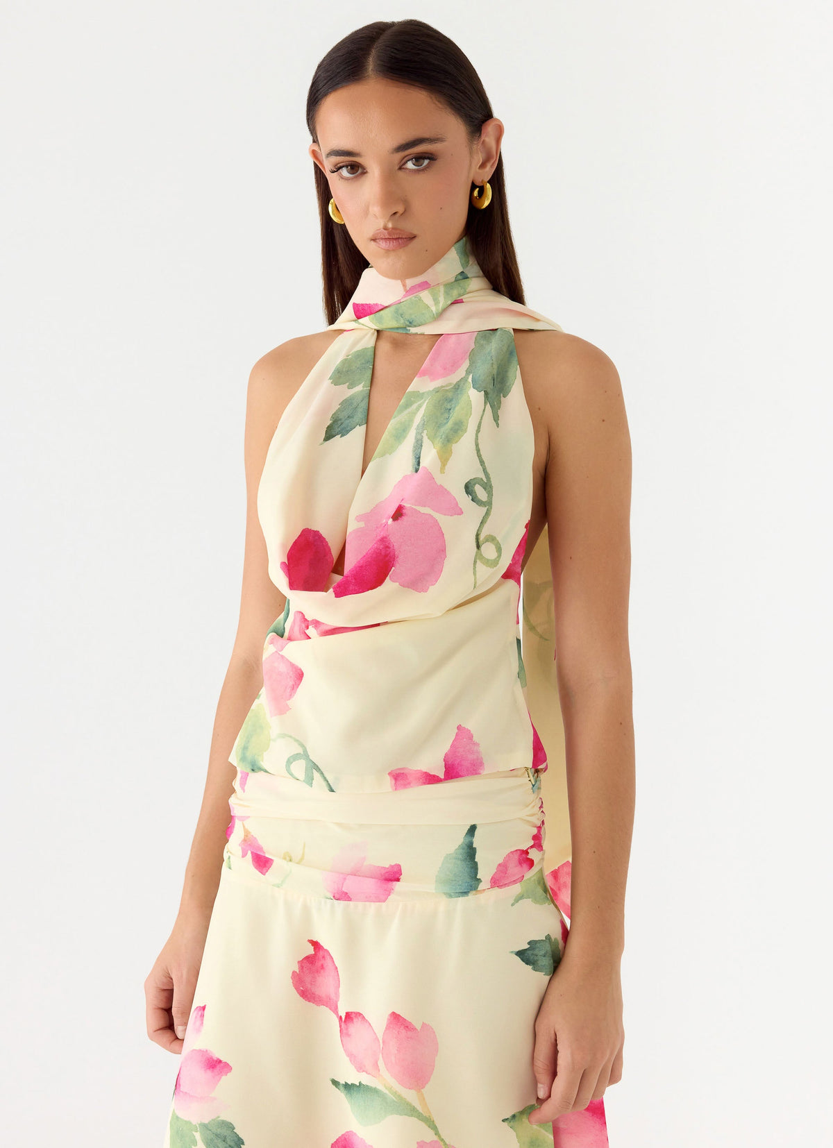 Get Me Halter Backless Top