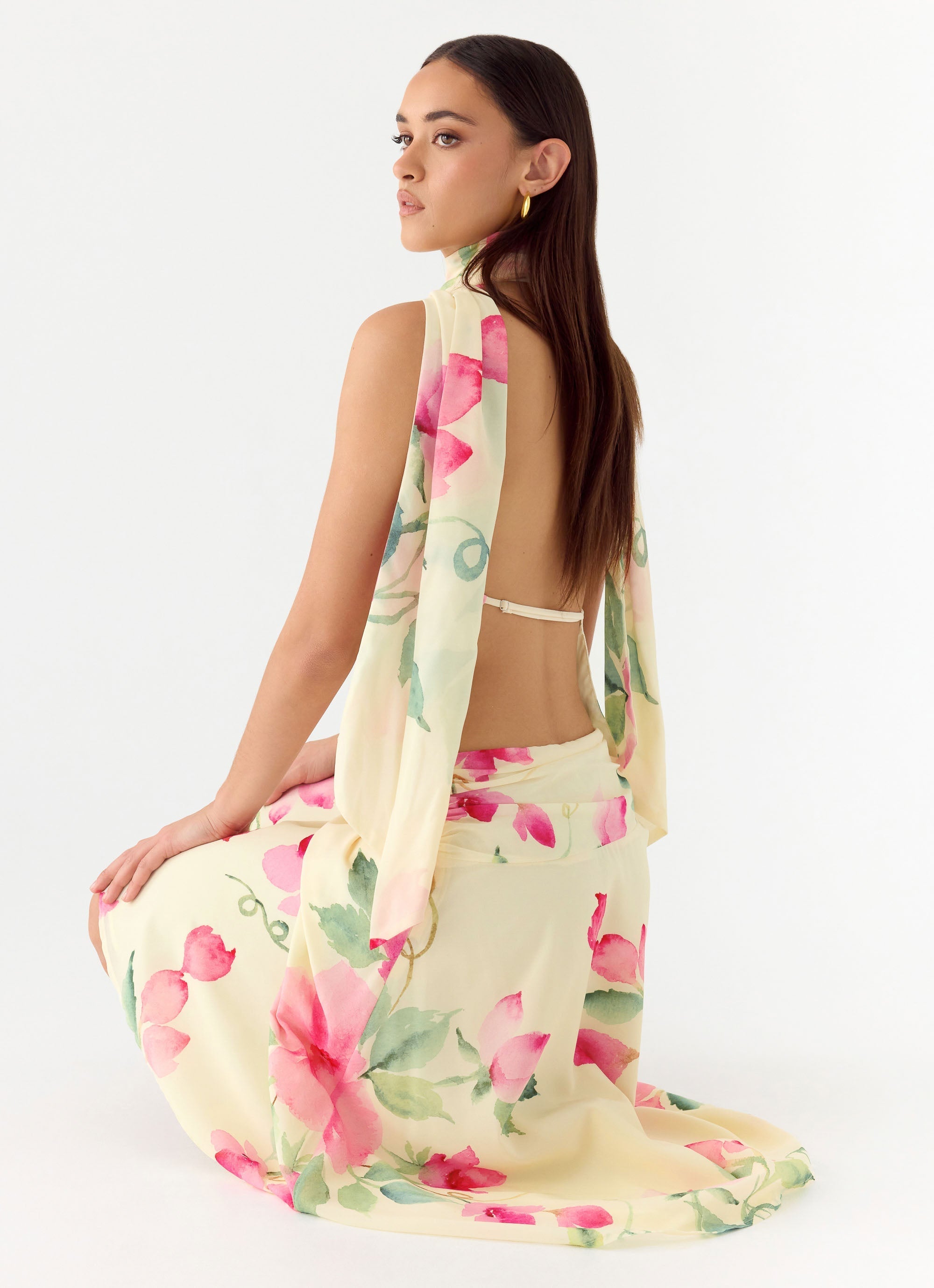Get Me Halter Backless Top
