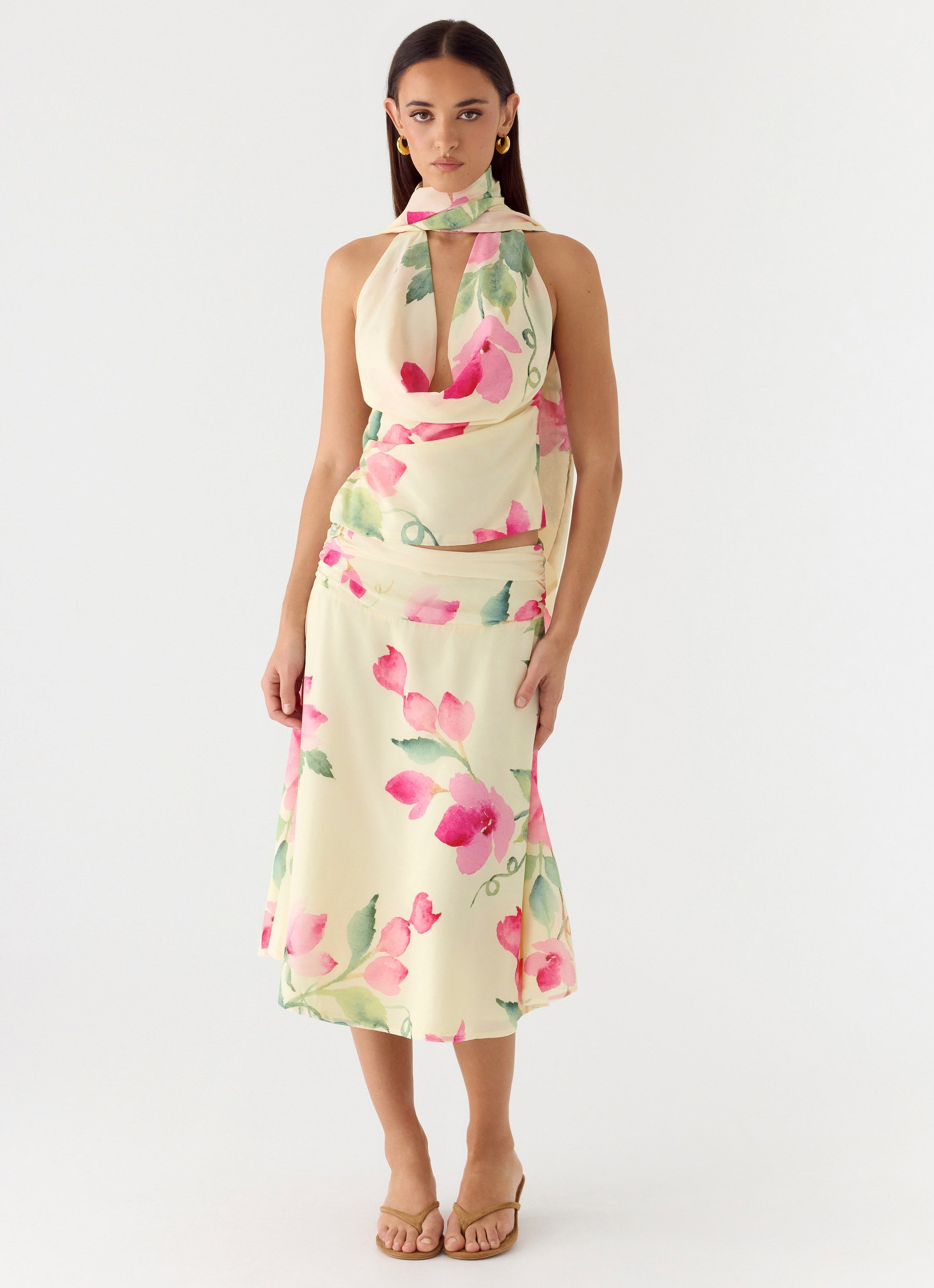 Get Me Halter Backless Top