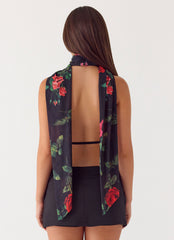 Get Me Halter Backless Top