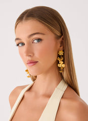 Golden Petal Earrings