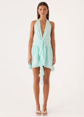 Guide You Halter Neck Mini Dress