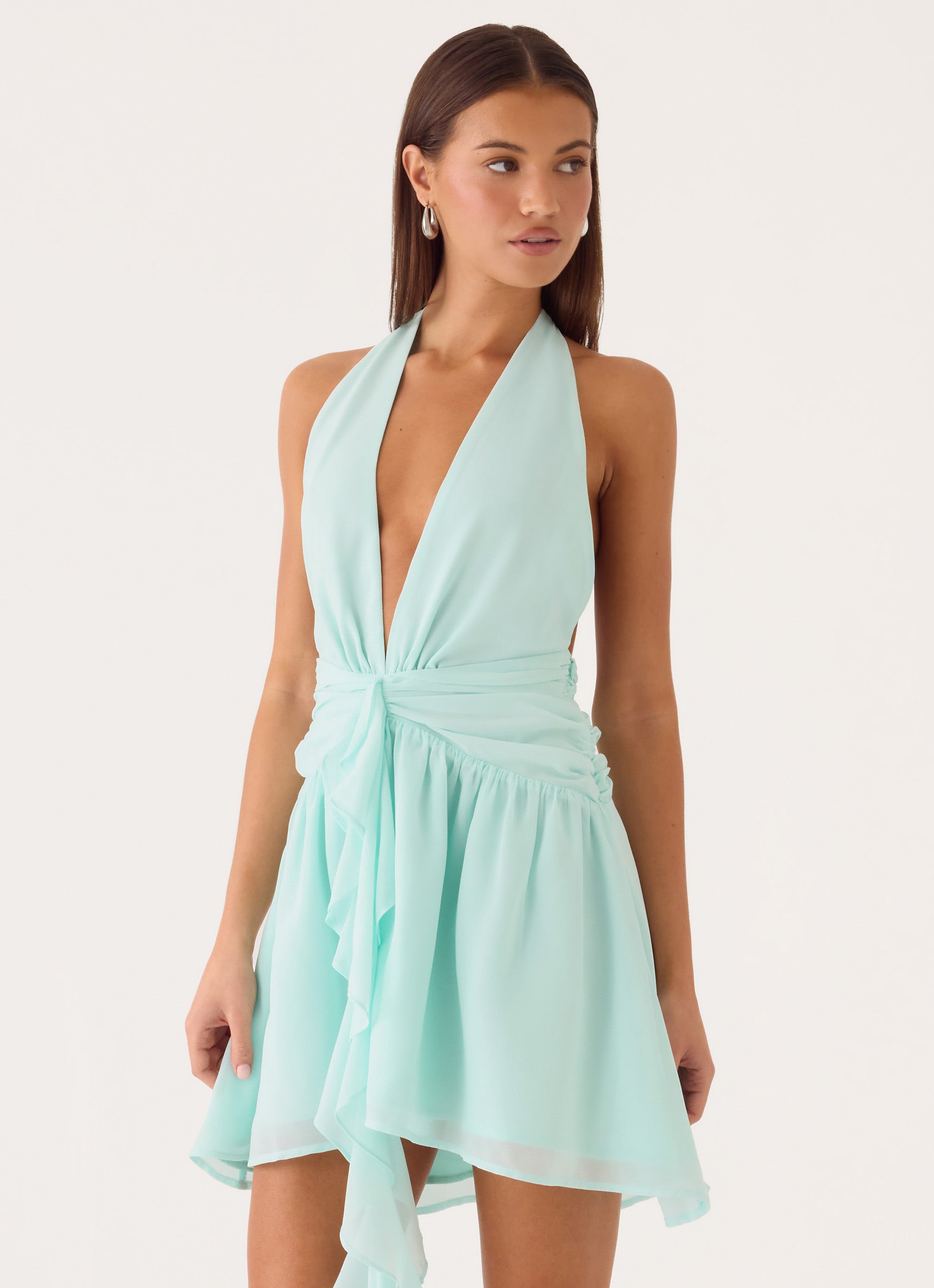Guide You Halter Neck Mini Dress